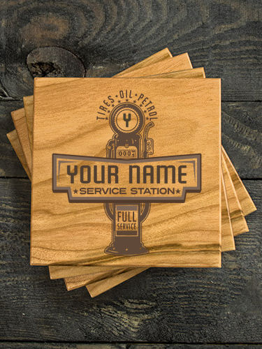 Service Station : Coasters - Engraved