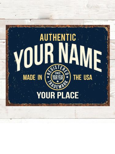 Authentic Brand : Tin Signs