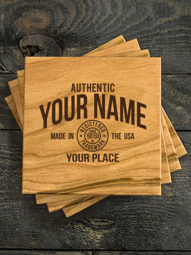Authentic Brand : Coasters - Engraved