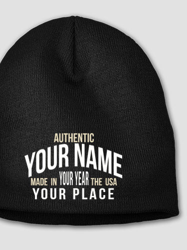Authentic Brand : Embroidered Beanies