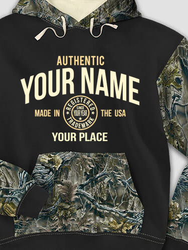 Authentic Brand : Printed 2-Tone Camo Hoodies