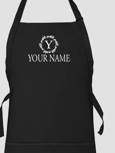 Wreath Monogram : Printed Aprons