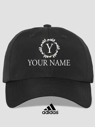 Wreath Monogram : Embroidered Adidas&reg; Hats