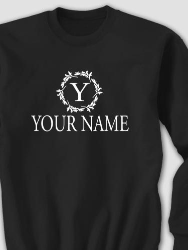 Wreath Monogram : Printed Sweatshirts
