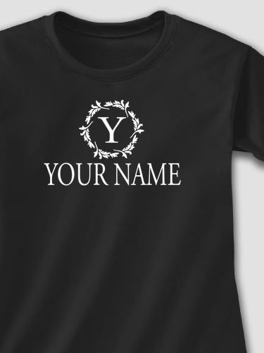 Wreath Monogram : Printed T-Shirts