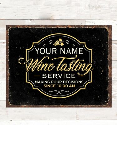 Classic Wine Tasting Services : Tin Signs
