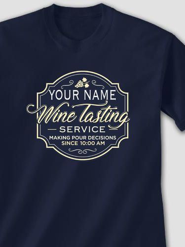Classic Wine Tasting Services : Printed T-Shirts