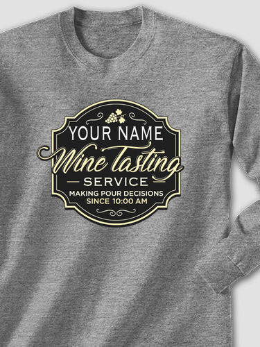 Classic Wine Tasting Services : Printed Long Sleeves