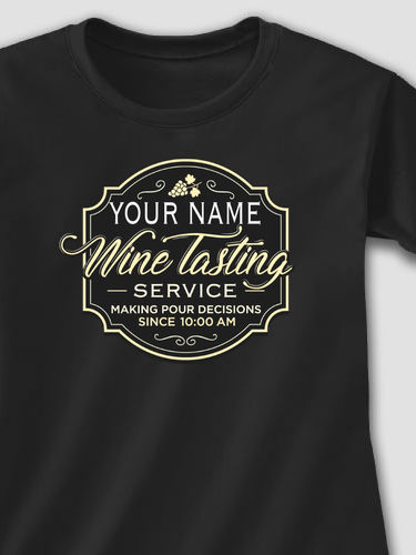 Classic Wine Tasting Services : Adult Ladies Fitted T-Shirt