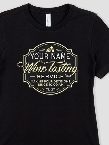 Classic Wine Tasting Services : Premium Ladies T-Shirts