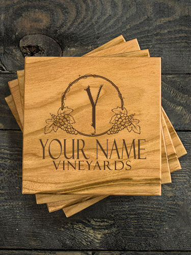 Classic Vineyards : Coasters - Engraved