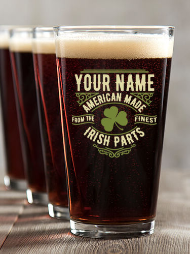 Irish Parts : Pint Glasses - Color Printed