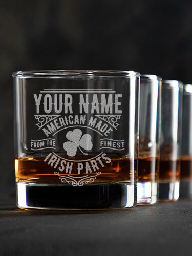 Irish Parts : Rocks Glasses - Engraved