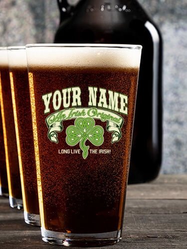 Irish Original : Growler Pint Glass Gift Sets - Color Printed
