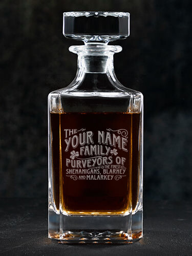 Shenanigans Family : Whiskey Decanter - Engraved