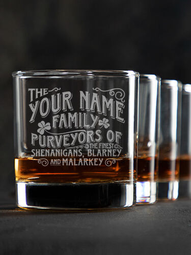 Shenanigans Family : Rocks Glasses - Engraved