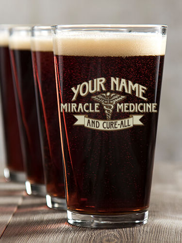 Miracle Medicine : Pint Glasses - Color Printed