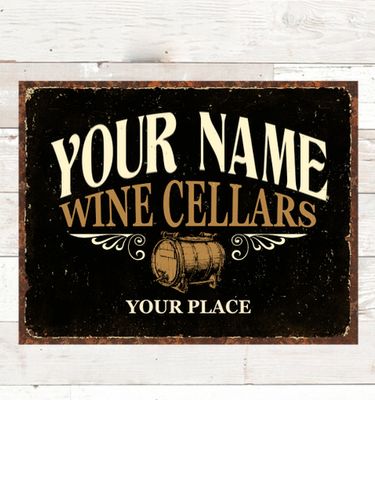 Wine Cellars : Tin Signs
