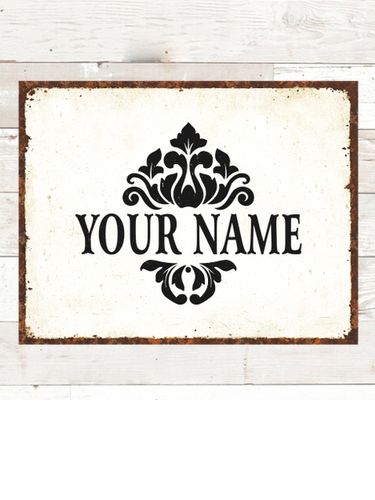 Classic Filigree : Tin Signs