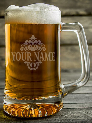 Classic Filigree : Beer Mugs - Engraved