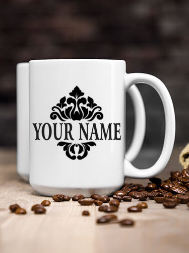Classic Filigree : Ceramic Coffee Mugs