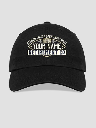 Retirement Company : Embroidered Baseball Hats