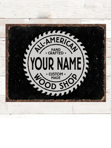 Wood Shop : Tin Signs