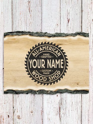 Wood Shop : Faux Sliced Log Plaque