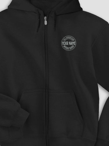 Wood Shop : Embroidered Zip Hoodies