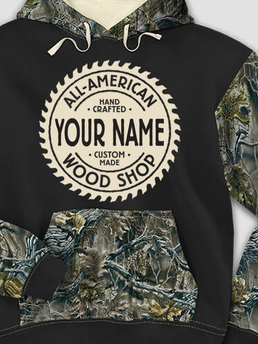 Wood Shop : Printed 2-Tone Camo Hoodies