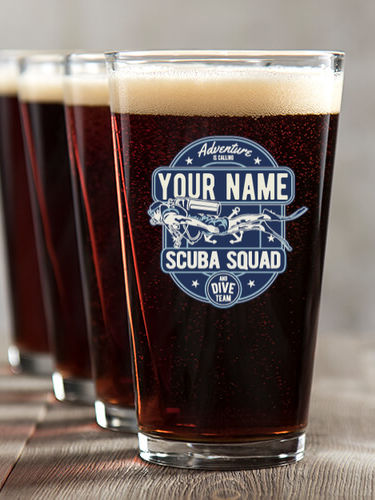 Scuba : Pint Glasses - Color Printed