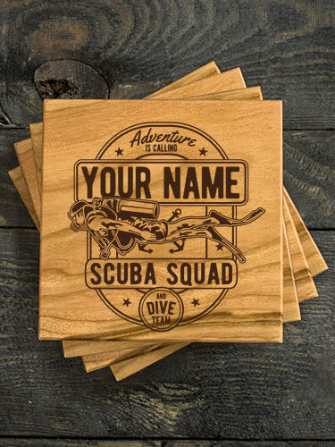 Scuba : Coasters - Engraved