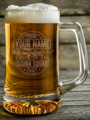 Scuba : Beer Mugs - Engraved