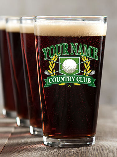 Classic Country Club : Pint Glasses - Color Printed