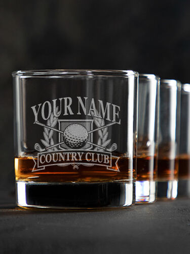 Classic Country Club : Rocks Glasses - Engraved
