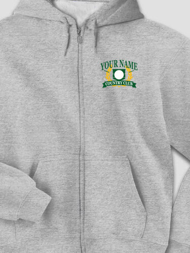 Classic Country Club : Embroidered Zip Hoodies
