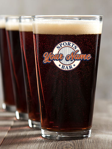 Sports Bar : Pint Glasses - Color Printed