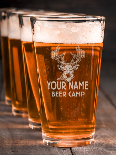 Beer Camp : Pint Glasses - Engraved