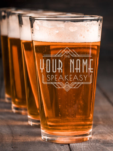 Speakeasy : Pint Glasses - Engraved
