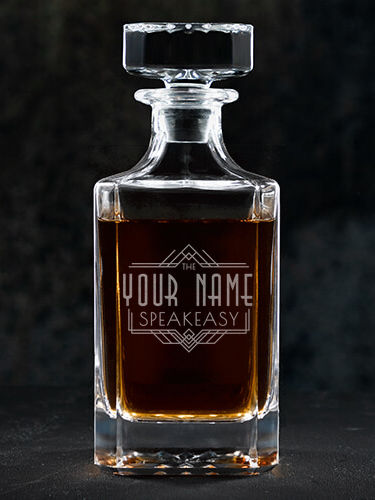 Speakeasy : Whiskey Decanter - Engraved