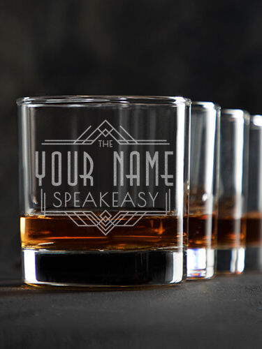 Speakeasy : Rocks Glasses - Engraved