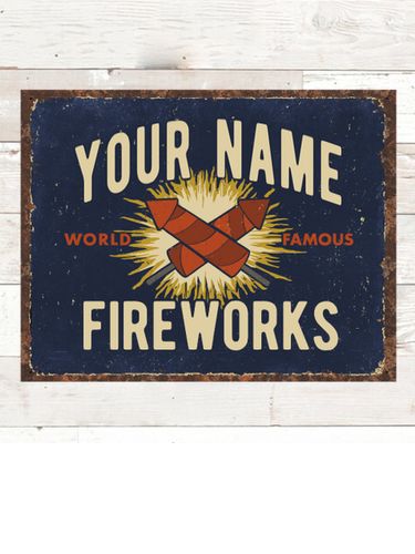 Fireworks : Tin Signs
