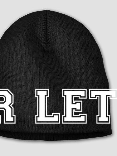 Varsity Letter : Embroidered Beanies