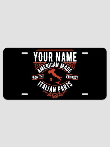 Italian Parts : License Plates