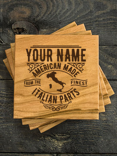 Italian Parts : Coasters - Engraved