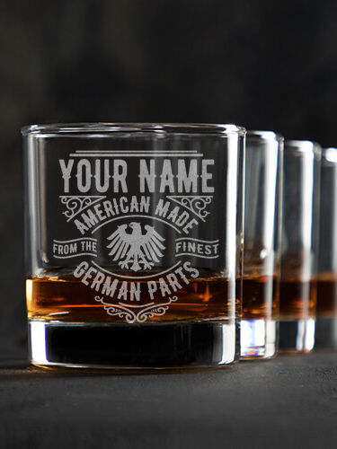 German Parts : Rocks Glasses - Engraved
