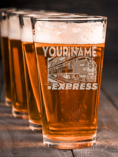 Express : Pint Glasses - Engraved