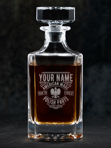 Polish Parts : Whiskey Decanter - Engraved