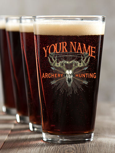 Archery Hunting : Pint Glasses - Color Printed