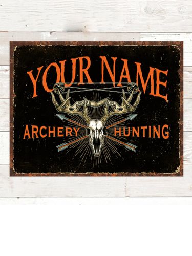 Archery Hunting : Tin Signs
